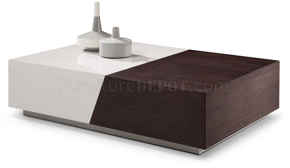 P567A Coffee Table in Light Grey & Walnut by J&M Furniture - Click Image to Close