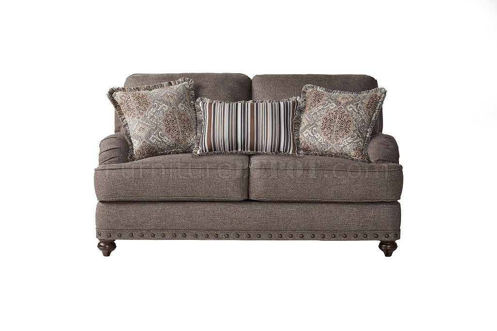 17285 Sofa in Phineas Driftwood Fabric by Serta Hughes w