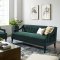 Concur Sofa in Green Velvet Fabric by Modway