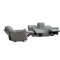 Heather Power Motion Sofa in Dark Gray Leather by Beverly Hills