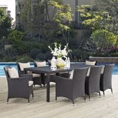 Convene Outdoor Patio Dining Set 9Pc EEI-2217 by Modway