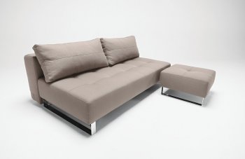 Sand, Olive or Grey Fabric Modern Sofa Bed Lounger [INSB-Supremax-Lounger]