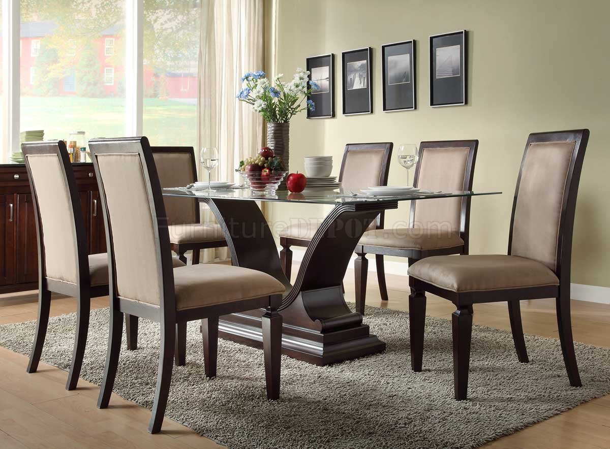 2467-72 Plano Dining Table by Homelegance in Espresso w/Options - Click Image to Close
