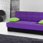 Planet Sofa Bed Convertible in Purple Microfiber by Rain