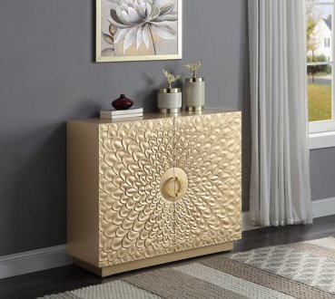 Ellette Console Table AC00289 in Gold by Acme
