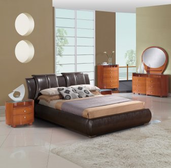 8269 Emily Cherry Bedroom 5Pc Set by Global w/ Options