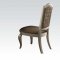 Francesca Dining Table 62080 in Champagne by Acme w/Options