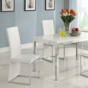 2447 Clarice Dining Table by Homelegance in White w/Options