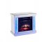 Noralie Electric Fireplace 90864 in Mirrored by Acme