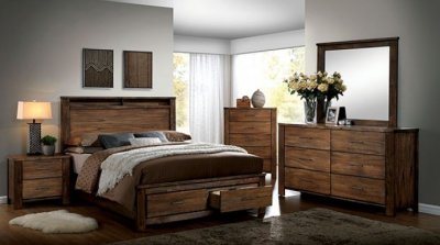 Elkton CM7072 Bedroom Set in Oak by FOA