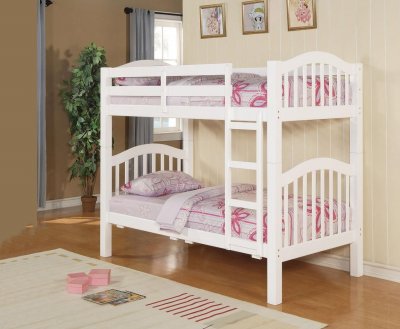 Heartland Kid's Bunk Bed 02354 in White by Acme w/Options