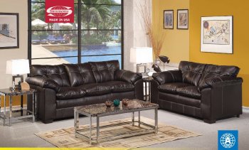 Onyx Bonded Leather 50350 Hayley Modern Sofa w/Options by Acme [AMS-50350 Hayley Onix]