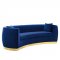 Resolute Sofa in Navy Velvet Fabric by Modway