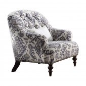 Saira Accent Chair 52062 in Multi-Tone Pattern Fabric by Acme