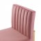 Carriage Dining Chair 3806 Set of 2 Dusty Rose Velvet by Modway