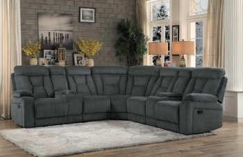 Rosnay Recliner Sectional Sofa 9914 in Gray by Homelegance [HESS-9914-Rosnay]