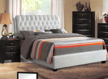 Ireland Bedroom Set 25350 by Acme w/White Upholstered Bed [AMBS-25350 Ireland]