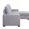 Amboise Sectional Sofa 55550 in Light Gray Fabric by Acme