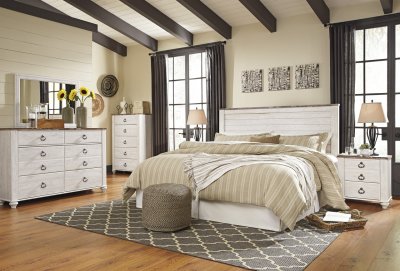 Willowton Bedroom 5Pc Set B267 in Whitewash by Ashley