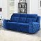 U8311 Power Motion Sofa & Loveseat Set in Blue Velvet by Global