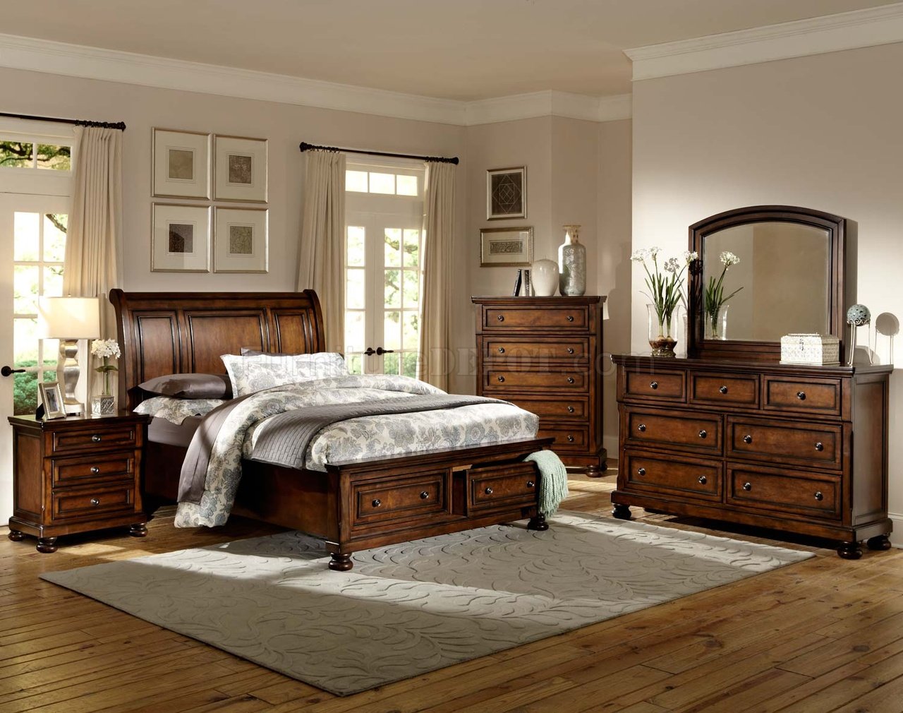 Cumberland Bedroom 2159 in Brown by Homelegance w/Options - Click Image to Close