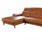Mercer Sectional Sofa in Adobe Orange Leather by Beverly Hills