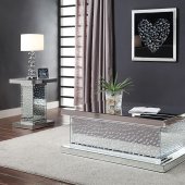 Nysa Coffee Table 81410 in Mirror by Acme w/Options