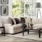 Alisa Sectional SM3079 in Ivory Chenille Fabric w/Options