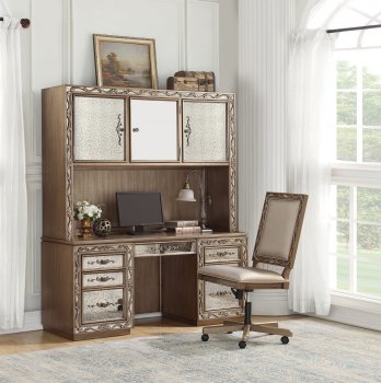 Orianne Office Desk & Hutch 93790 in Antique Gold by Acme [AMOD-93790 Orianne]
