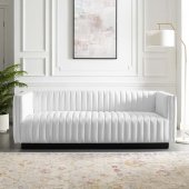 Conjure Sofa in White Fabric by Modway w/Options
