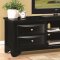 700726 TV Stand in Black by Coaster w/Chambered Drawer Fronts