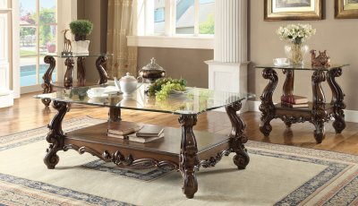 Versaille Coffee Table in Cherry by Acme 82100 w/Options