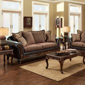 San Roque Sofa SM7635N in Fabric & Leatherette w/Options
