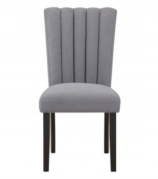 D8685DC Dining Chairs Set of 4 in Gray Fabric by Global [GFDC-D8685DC Gray]