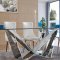 2061 Dining Table by ESF w/Glass Top & Optional 6138 Chairs