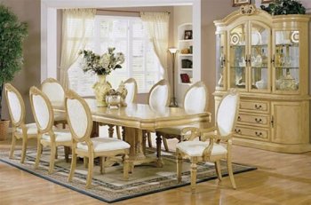 Antique White Finish Formal Stylish Dining Room [CRDS-16-101171]