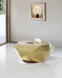 Gemma Occasional Table 222 in Golden Tone by Meridian w/Options