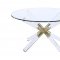 Kalani Coffee Table 81025 in Gold, Acrylic & Glass by Acme