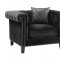 Reventlow Sofa 505817 in Black Velvet Fabric - Coaster w/Options