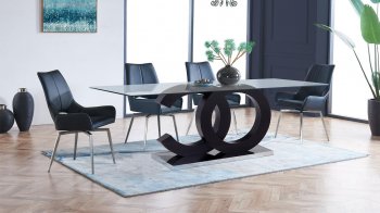 D2207DT Dining Table by Global w/Optional D4878NDC Black Chairs [GFDS-D2207DT-D4878NDC-BL]