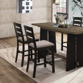Oakley Counter Ht Dining Set 5Pc 108808 in Khaki by Coaster