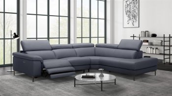 Axel Power Motion Sectional Sofa in Slate by Beverly Hills [BHSS-Axel Slate]