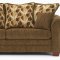 Ferris Chestnut Fabric Modern Living Room Sofa & Loveseat Set