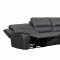 Falun Power Motion Sectional Sofa 8260GY in Gray by Homelegance