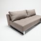 Sand, Olive or Grey Fabric Modern Sofa Bed Lounger