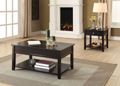 Malachi Coffee Table 3PC Set 82950 in Black by Acme