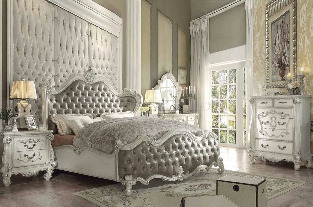 Versailles Bedroom in White Bone 21150 by Acme - Click Image to Close