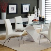 CM8335WH-T-72 Halava I Dining Table in White w/Optional Chairs