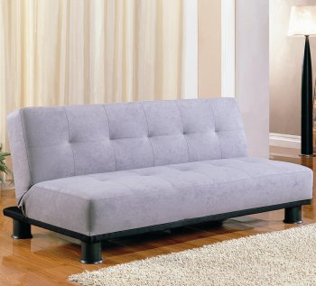 Grey Microfiber Modern Elegant Convertible Sofa Bed [CRSB-300164]