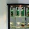Wenge Finish Contemporary Bar Table W/Display Glass Shelves